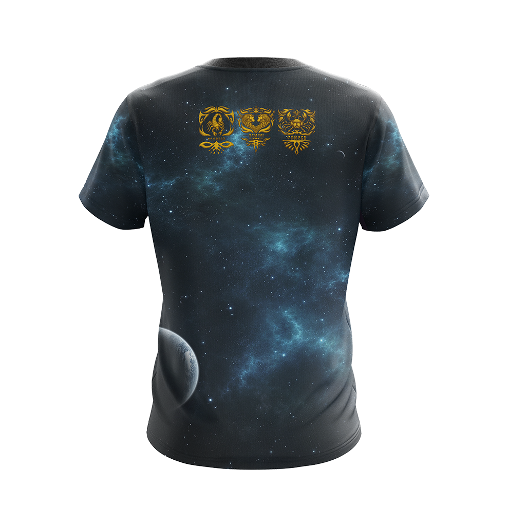 Zodiac Sign (Customized Name) Unisex 3D T-shirt