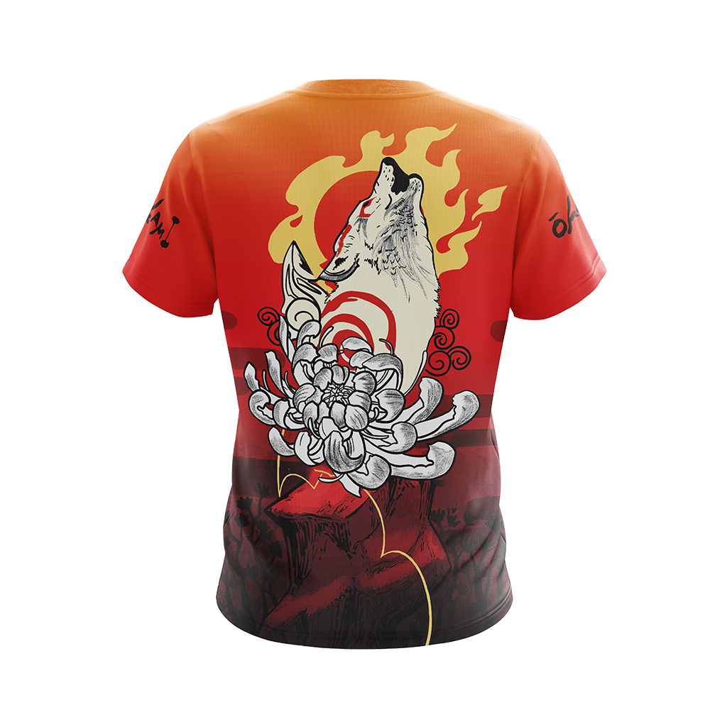 Okami Fox Fire Unisex 3D T-shirt