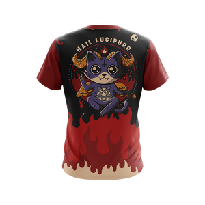 Hail Lucipurr Cat Unisex 3D T-shirt