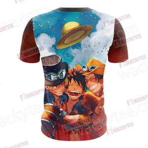One Piece Luffy Ace Sabo Unisex 3D T-shirt