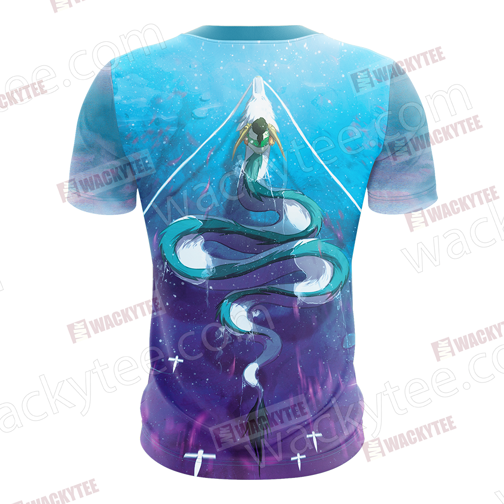 Spirited Away Ogino Chihiro And Haku Unisex 3D T-shirt