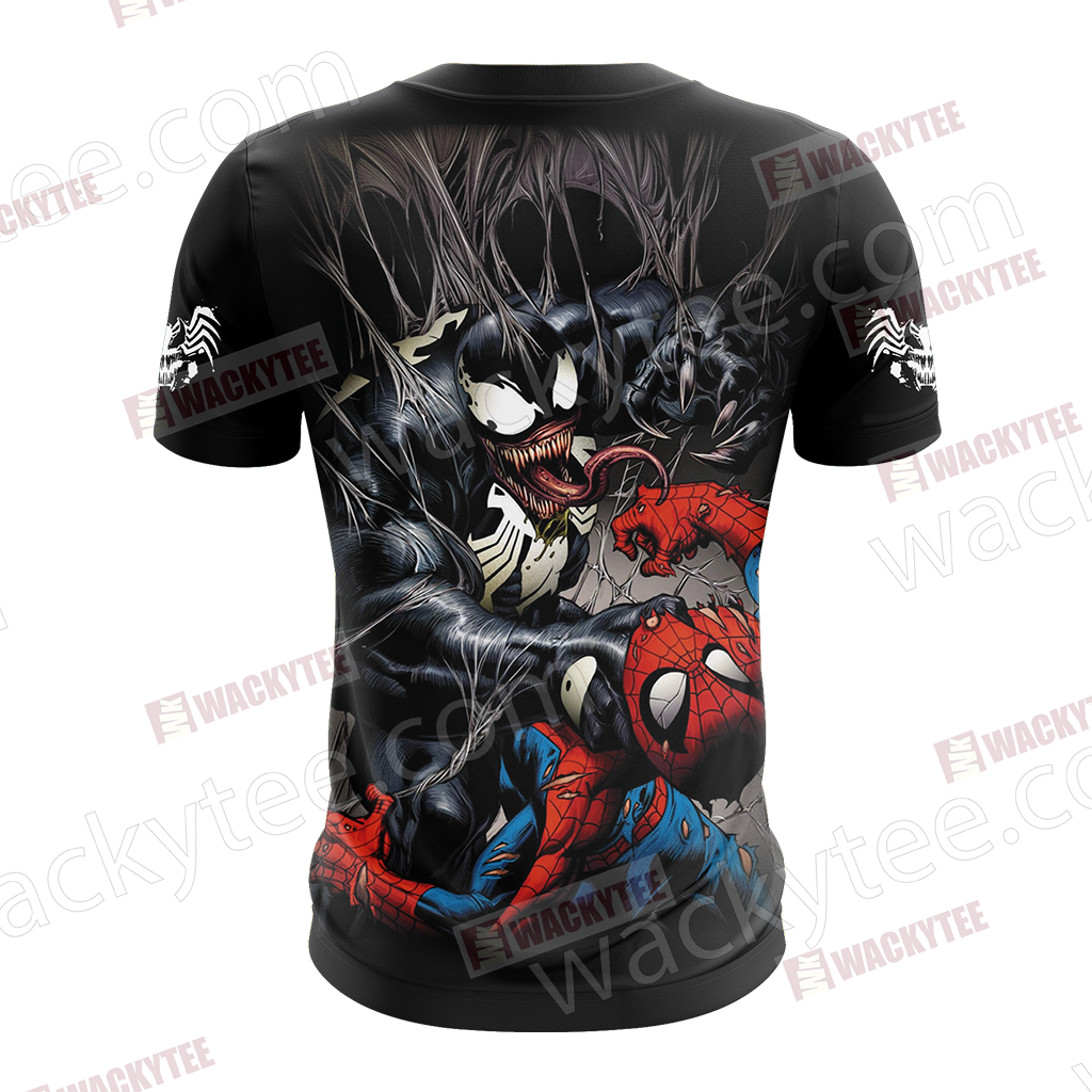 Spider-Man and Venom Unisex 3D T-shirt