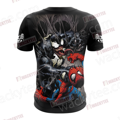 Spider-Man and Venom Unisex 3D T-shirt