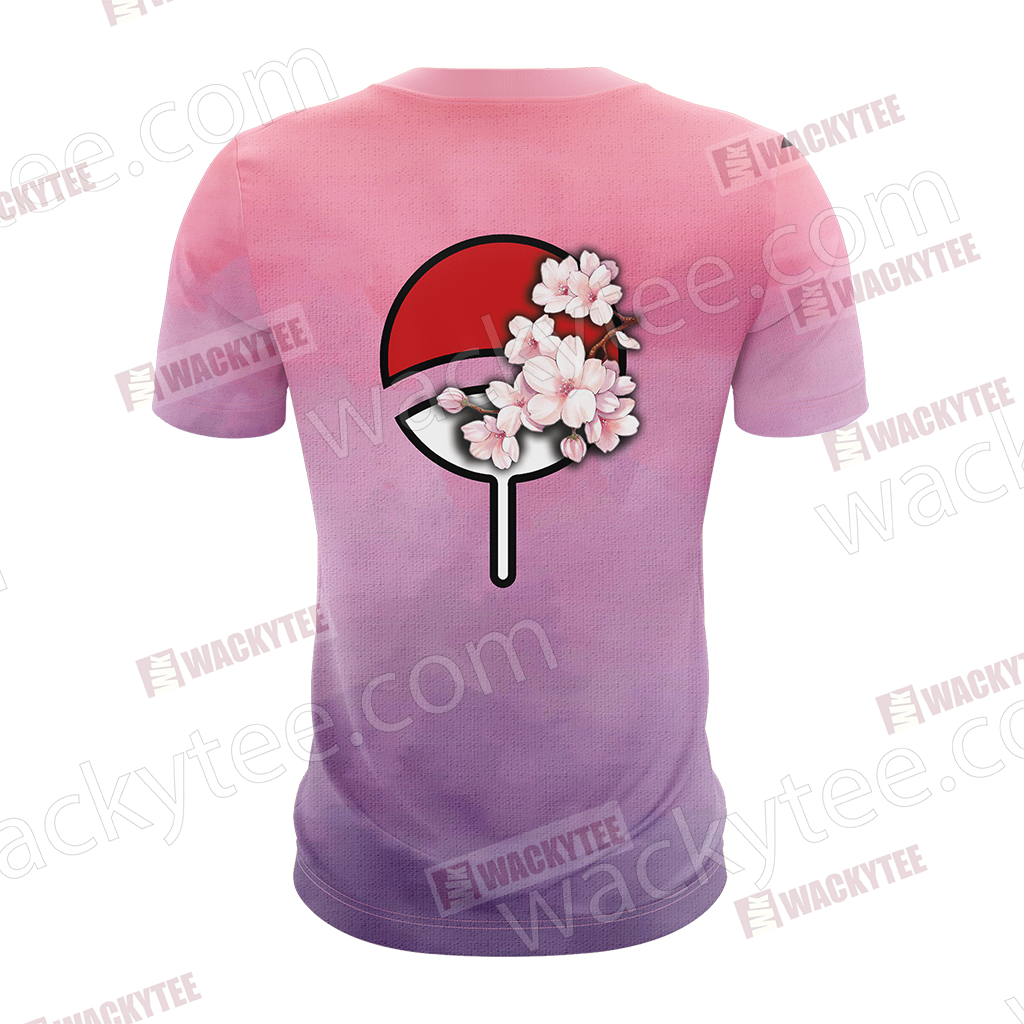 Naruto Sakura and Sasuke Symbol Unisex 3D T-shirt