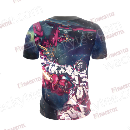 Mobile Suit Gundam Unicorn Gundam And Sinanju 3D T-shirt