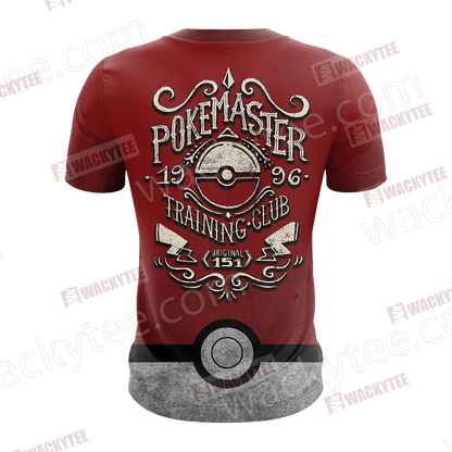 Pokemon - Pokemaster Training Club Unisex 3D T-shirt