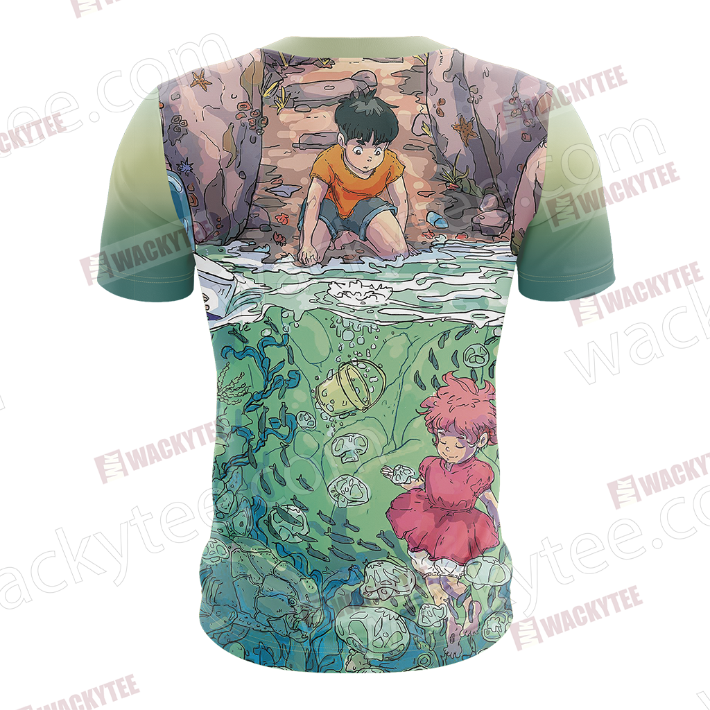 Ponyo - Ponyo And Sosuke Unisex 3D T-shirt