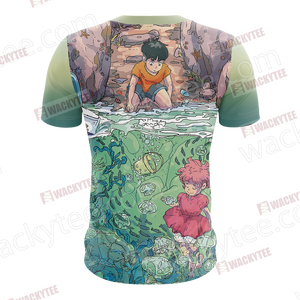 Ponyo - Ponyo And Sosuke Unisex 3D T-shirt