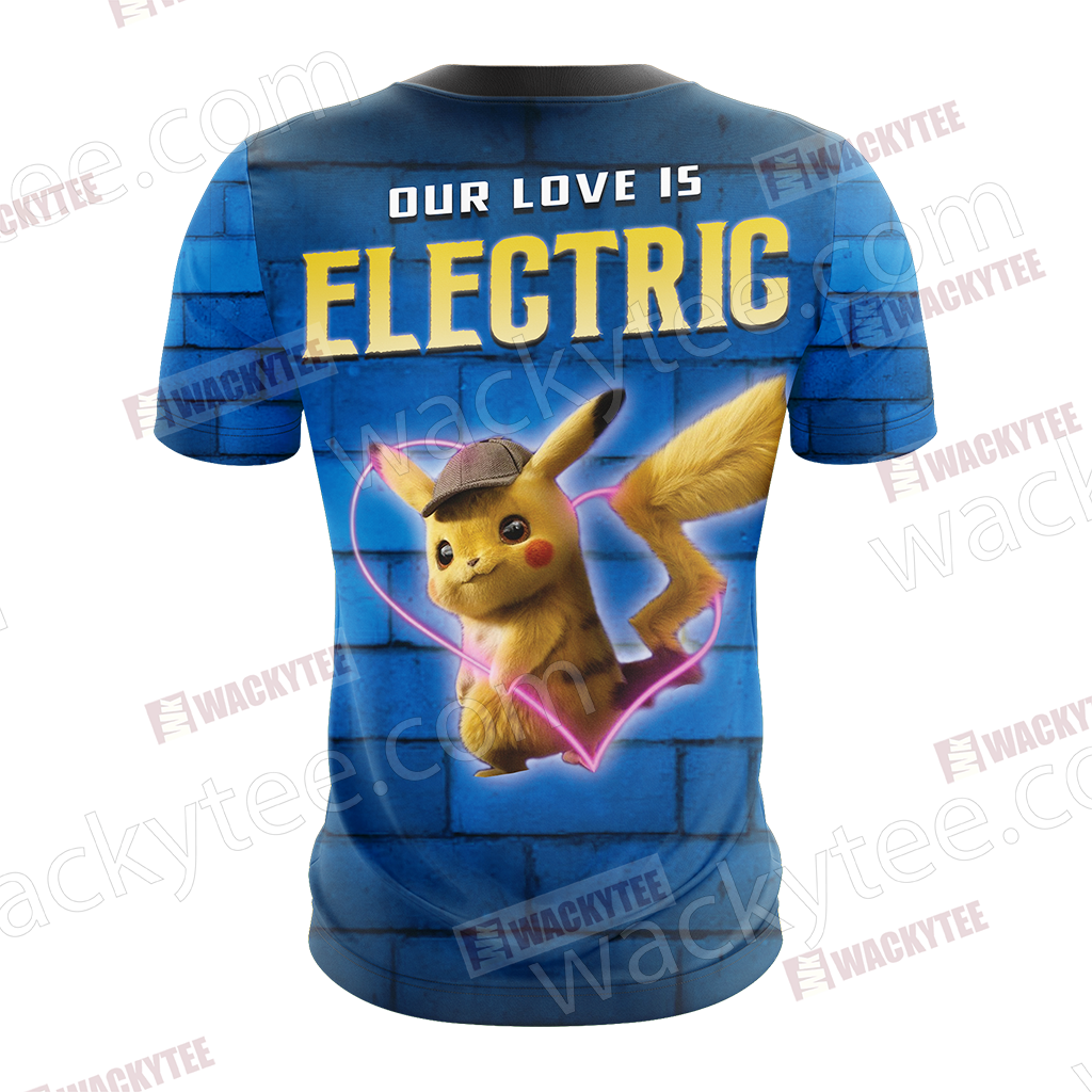 Detective Pikachu New Unisex 3D T-shirt