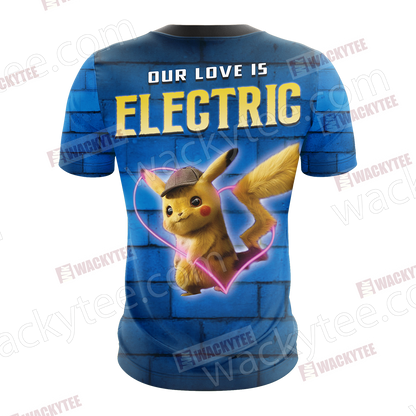 Detective Pikachu New Unisex 3D T-shirt
