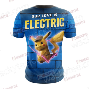 Detective Pikachu New Unisex 3D T-shirt