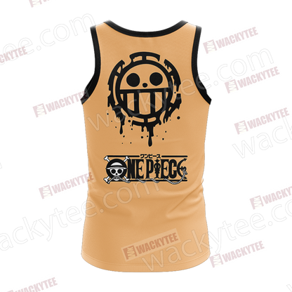 One Piece Trafalgar D. Water Law Minimalist 3D Tank Top