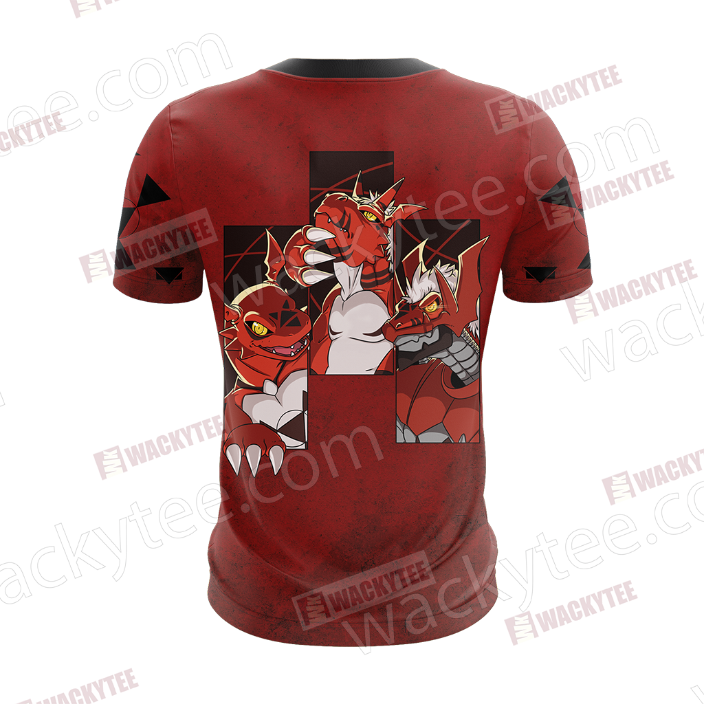 Digimon Guilmon Unisex New 3D T-shirt
