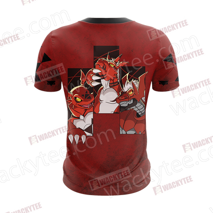 Digimon Guilmon Unisex New 3D T-shirt