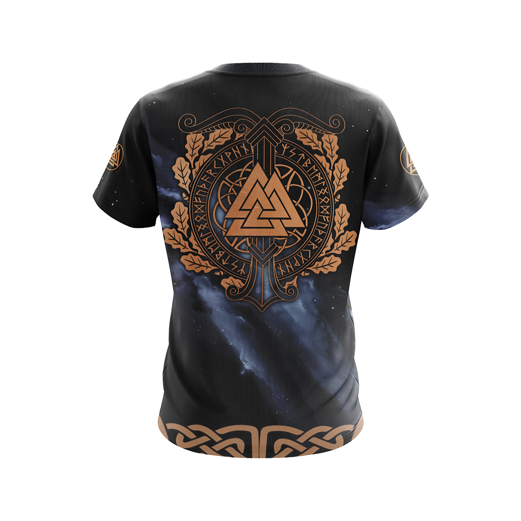 Asgard Viking Symbol T-shirt Zip Hoodie Pullover Hoodie