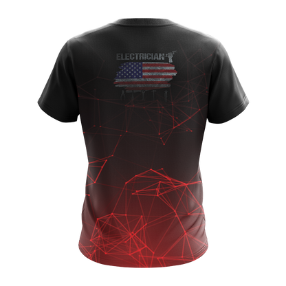 Patriotic Electrician American Flag Unisex 3D T-shirt