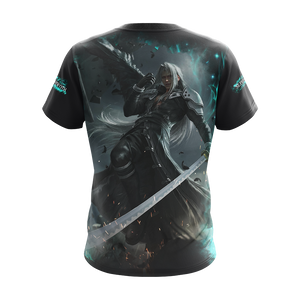 Final Fantasy VII Remake Sephiroth Unisex 3D T-shirt Zip Hoodie   