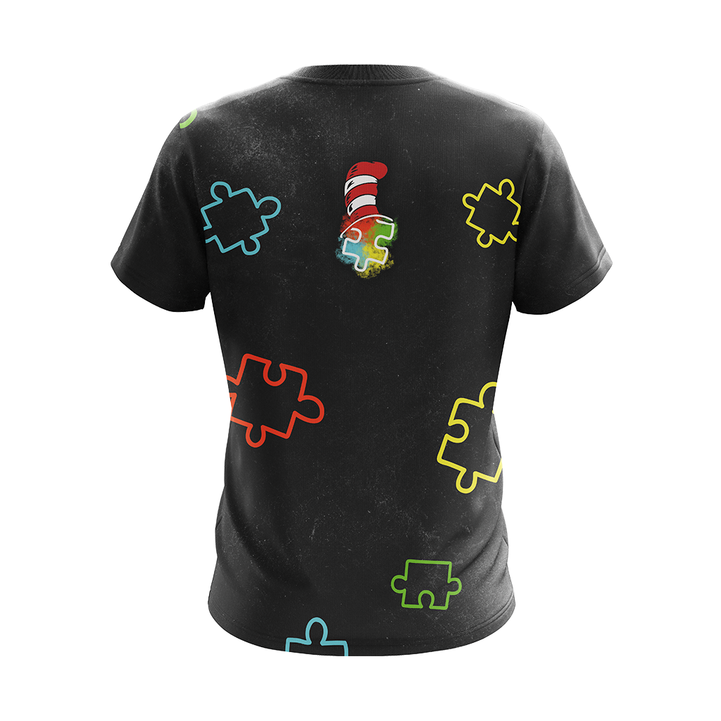 Autism Why Fit In When You Were Born To Stand Out Unisex 3D T-shirt