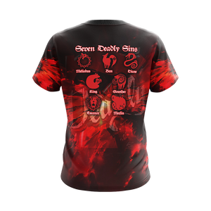 The Seven Deadly Sins Unisex 3D T-shirt