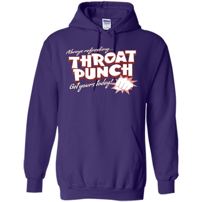 Distressed Refreshing Throat Punch Get Your Today T-Shirt Purple