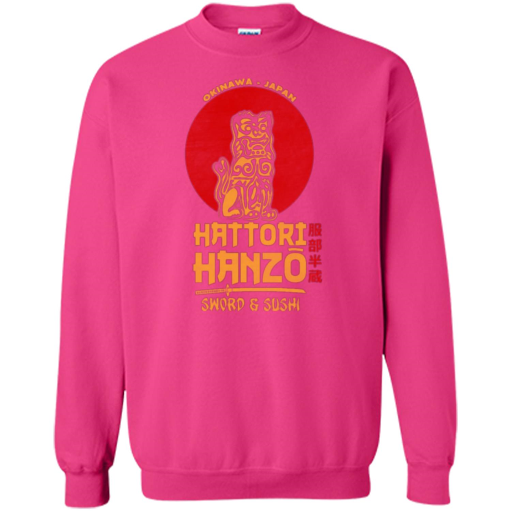 Hattori Hanzo Sword And Sushi T-shirt Heliconia