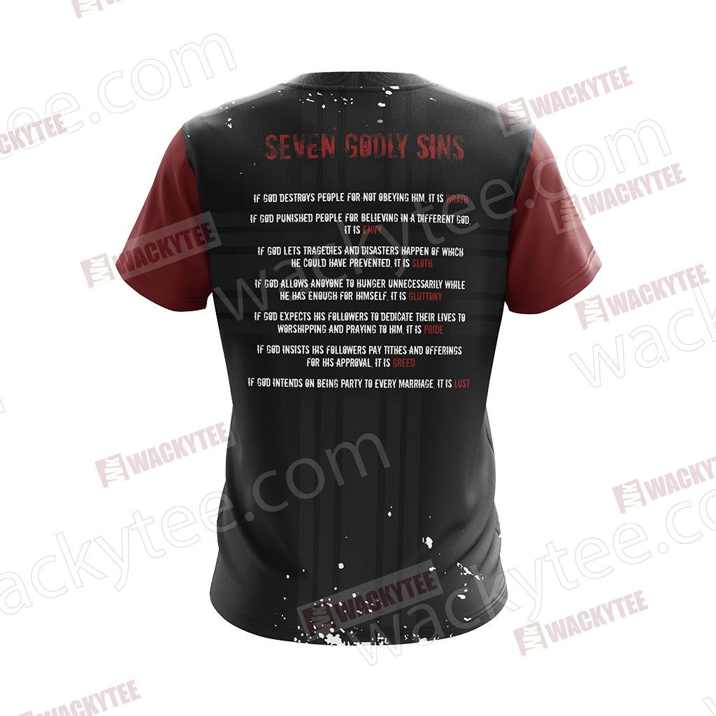Christian - Seven Godly Sins Unisex 3D T-shirt