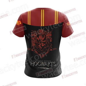 Harry Potter Hogwarts Uniform Gryffindor House Unisex 3D T-shirt