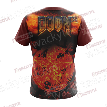 Doom 3 - Pentagram Unisex 3D T-shirt