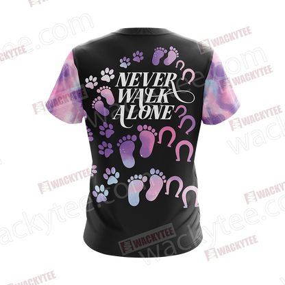 Never Walk Alone Dog and Horse Unisex 3D T-shirt