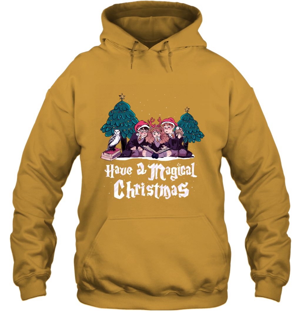Have A Magical Christmas Harry Potter Hoodie Hoodie Gold