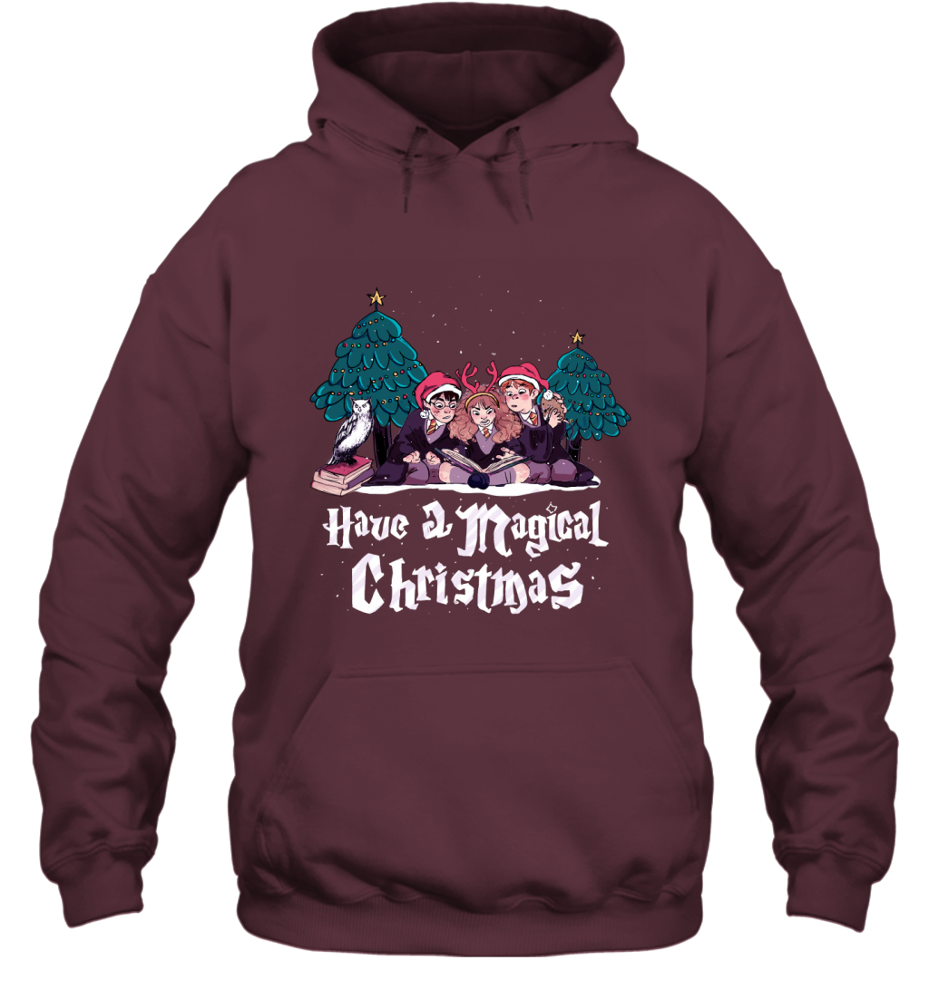 Have A Magical Christmas Harry Potter Hoodie Hoodie Maroon