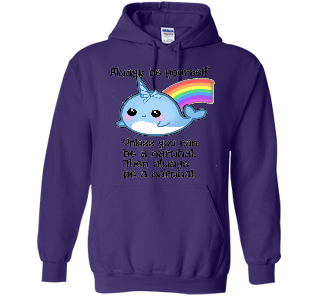 The Always Be A Narwhal Shirt shirt Purple