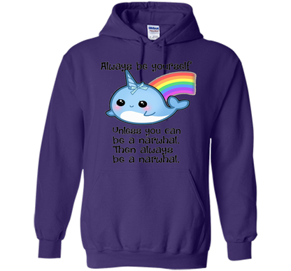 The Always Be A Narwhal Shirt shirt Purple