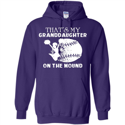 Baseball T-shirt That’s My Granddaughter On The Mound Purple