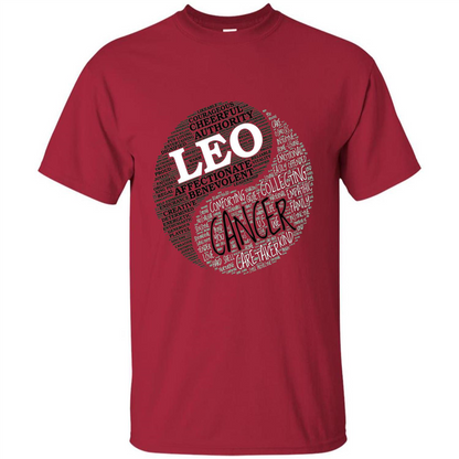 Zodiac Facts T-shirt Women Leo and Cancer T-shirt Cardinal