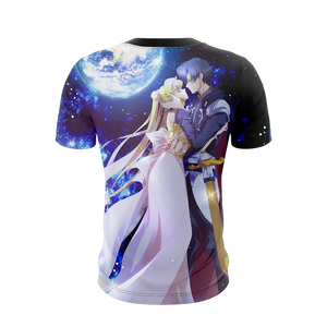 Sailor Moon And Tuxedo Unisex 3D T-shirt