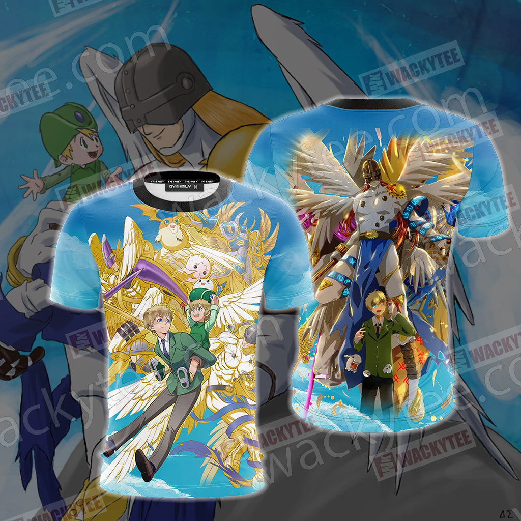 Digimon Takaishi Takeru And Angemon Unisex 3D T-shirt T-shirt