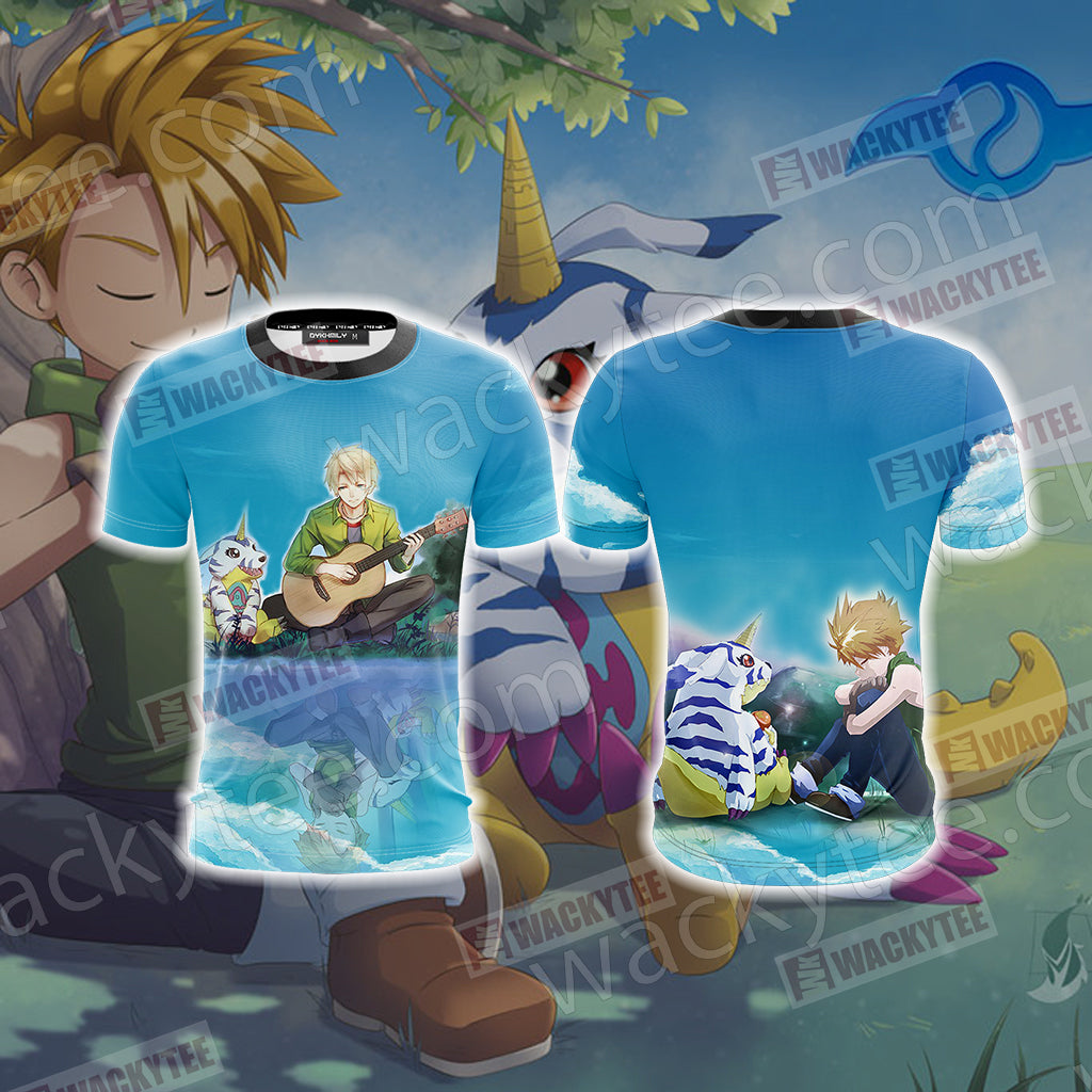 Digimon Matt And Gabumon Unisex 3D T-shirt