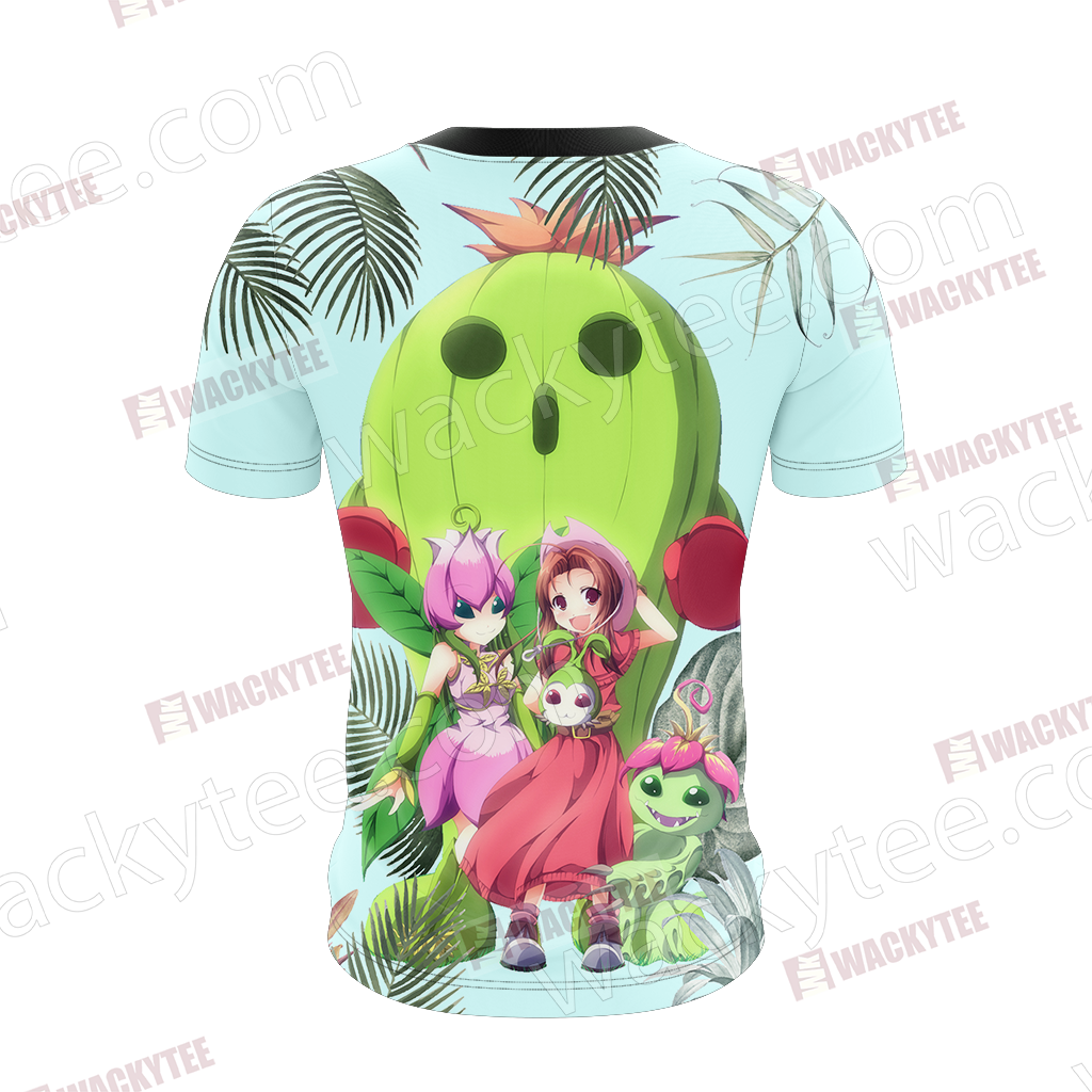 Digimon Palmon Evolution Line Unisex 3D T-shirt