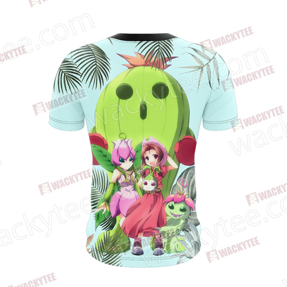 Digimon Palmon Evolution Line Unisex 3D T-shirt