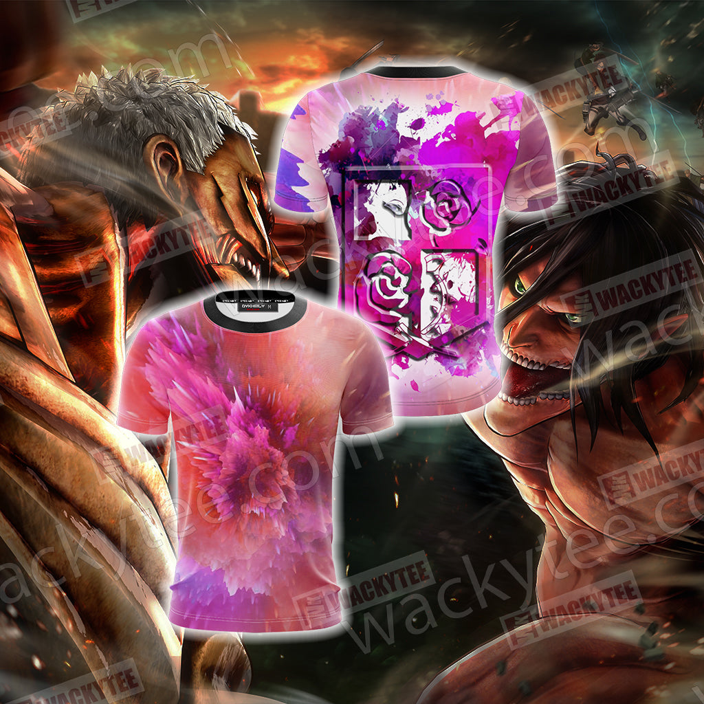 Attack On Titan Stationary Guard Unisex 3D T-shirt