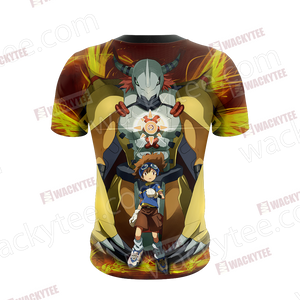 Digimon Greymon And Yagami Taichi 3D T-shirt