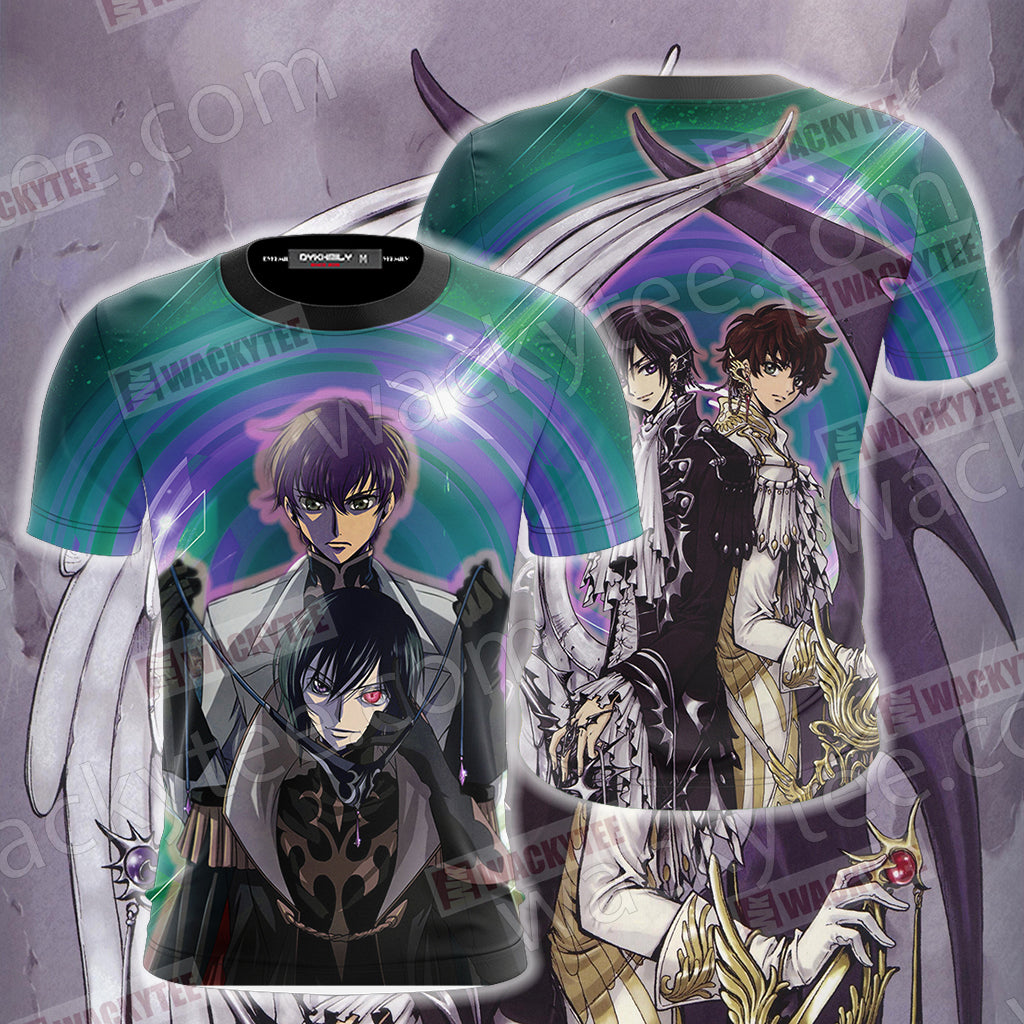Code Geass Suzaku and Lelouch 3D T-shirt T-shirt