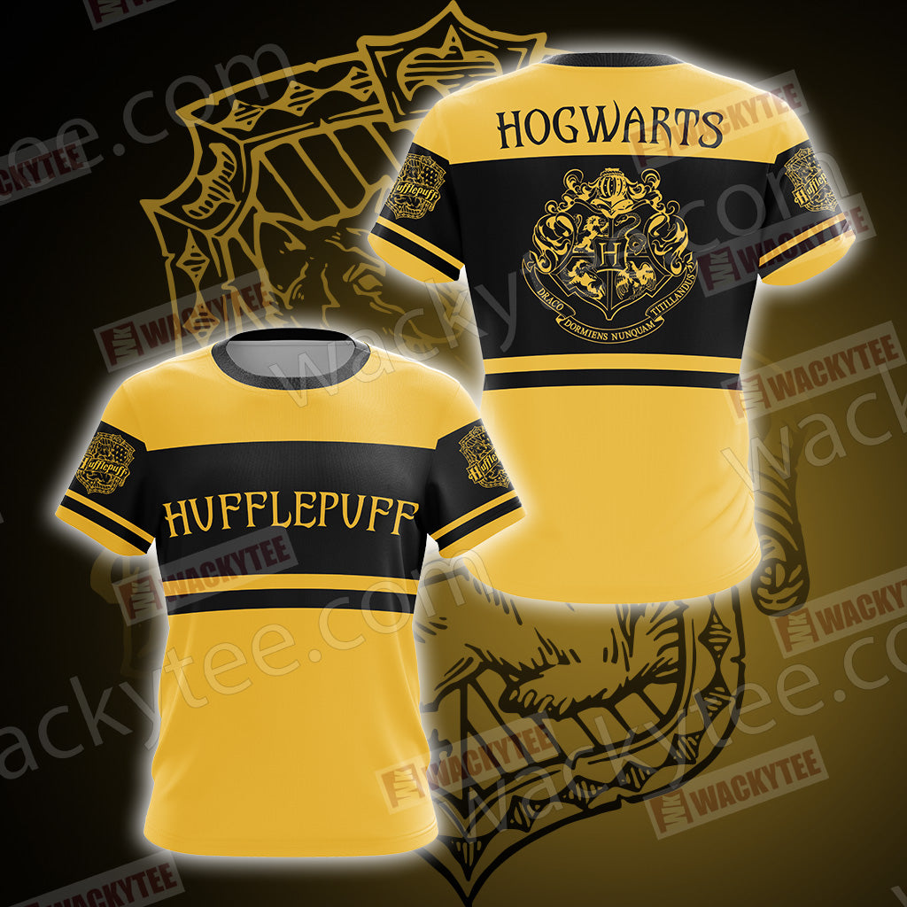 Harry Potter - Hufflepuff House Wacky New Style Unisex 3D T-shirt