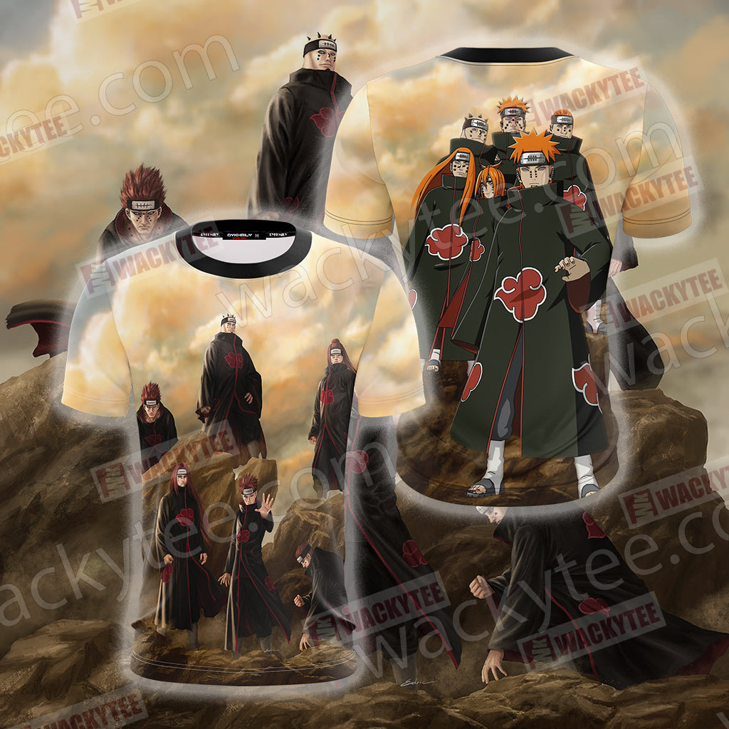 Naruto Six Paths Of Pain Unisex 3D T-shirt