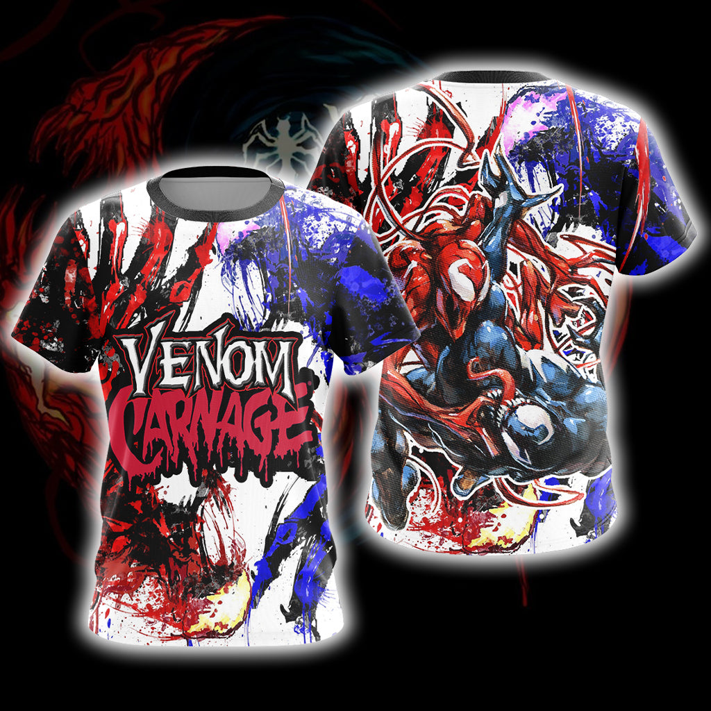 Venom and Carnage Unisex 3D T-shirt