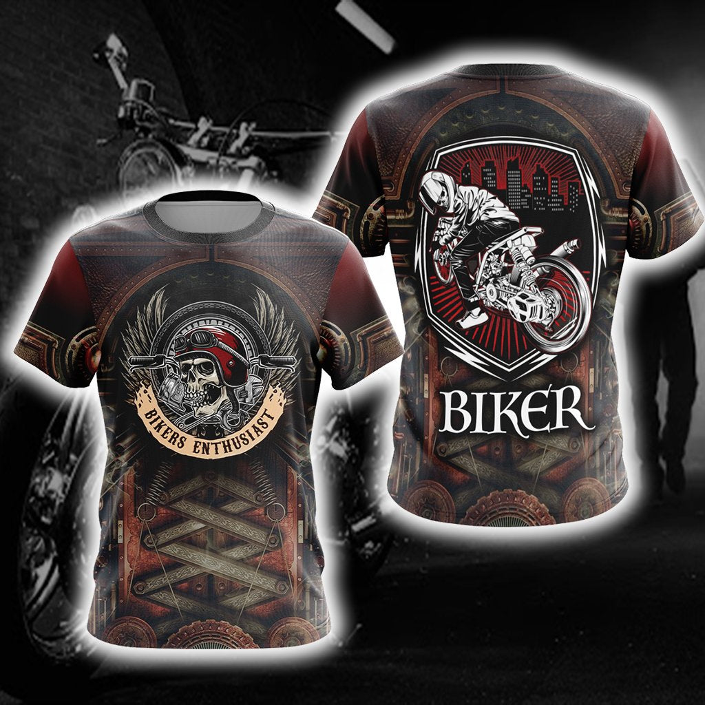 Biker Enthusiast Unisex 3D T-shirt