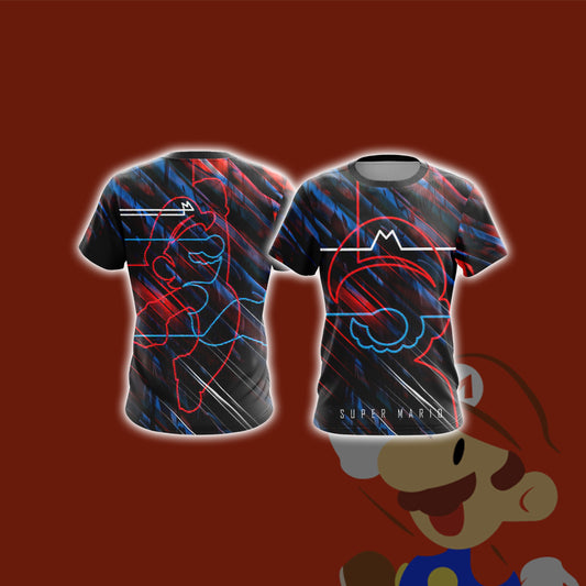 Super Mario Minimalist Unisex 3D T-shirt T-shirt