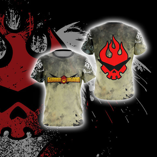 Gurren Lagann New Look Unisex 3D T-shirt T-shirt