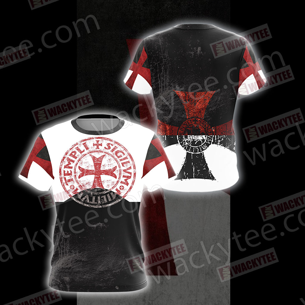 Christian - Knights Templar- Templi Sigilvm Militvm Unisex 3D T-shirt